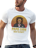 Papa Lion Went To Party T-Shirt