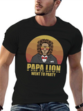Papa Lion Went To Party T-Shirt