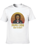 Papa Lion Went To Party T-Shirt