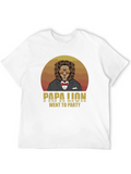 Papa Lion Went To Party T-Shirt