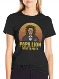 Papa Lion Went To Party T-Shirt