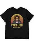 Papa Lion Went To Party T-Shirt