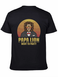 Papa Lion Went To Party T-Shirt