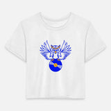 Flying DJ Owl vinyl record plate music club party