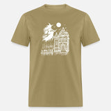 Flying Witch Full Moon Halloween Horror Haunted Ho