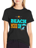 Beach Mode On Graphic Tee - Summer Vibes