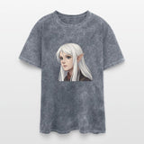 Forest Elf Serenity: White-Haired Beauty in Fantas