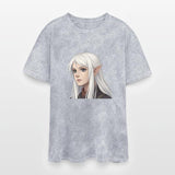 Forest Elf Serenity: White-Haired Beauty in Fantas