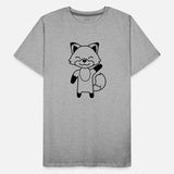 Fox Waving Friendly Hand Hello Greeting Sweet Cute