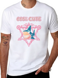 666% Cute Shark Graphic T-Shirt