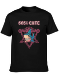 666% Cute Shark Graphic T-Shirt