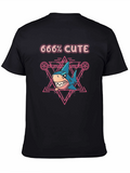 666% Cute Shark Graphic T-Shirt