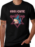 666% Cute Shark Graphic T-Shirt