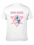 666% Cute Shark Graphic T-Shirt