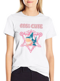 666% Cute Shark Graphic T-Shirt