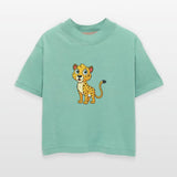 Frightened Cheetah with Raised Spots