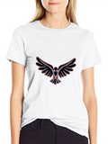 Black Tee with Dove Graphic