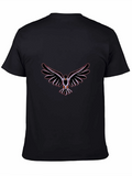 Black Tee with Dove Graphic