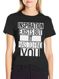 Inspiration Graphic Tee - Black Crew Neck