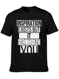 Inspiration Graphic Tee - Black Crew Neck