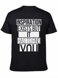 Inspiration Graphic Tee - Black Crew Neck