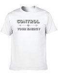 Control Your Energy Graphic Black T-Shirt