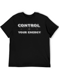 Control Your Energy Graphic Black T-Shirt