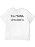 Control Your Energy Graphic Black T-Shirt
