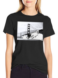 Golden Gate Bridge Graphic Tee - Black