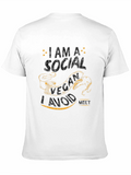 Social Vegan Humor T-Shirt