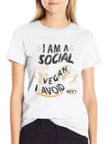 Social Vegan Humor T-Shirt
