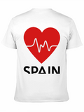 Spain Heartbeat Graphic Tee