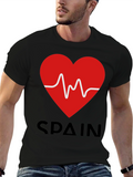 Spain Heartbeat Graphic Tee