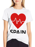 Spain Heartbeat Graphic Tee