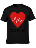 Spain Heartbeat Graphic Tee