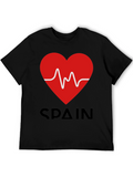 Spain Heartbeat Graphic Tee