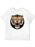 Roaring Tiger Graphic Tee - Bold Black T-Shirt
