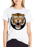 Roaring Tiger Graphic Tee - Bold Black T-Shirt