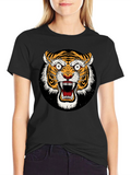 Roaring Tiger Graphic Tee - Bold Black T-Shirt