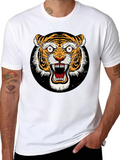 Roaring Tiger Graphic Tee - Bold Black T-Shirt