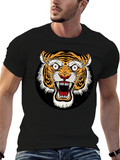 Roaring Tiger Graphic Tee - Bold Black T-Shirt
