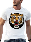 Roaring Tiger Graphic Tee - Bold Black T-Shirt
