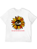 Sunflower Sea Turtle Lover T-Shirt