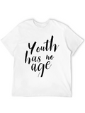 Youth Has No Age Black Graphic Tee
