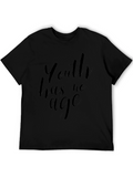 Youth Has No Age Black Graphic Tee