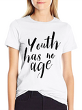 Youth Has No Age Black Graphic Tee