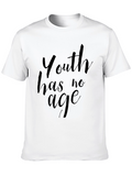 Youth Has No Age Black Graphic Tee