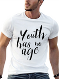 Youth Has No Age Black Graphic Tee
