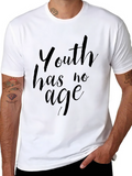 Youth Has No Age Black Graphic Tee