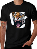 Roaring Tiger Graphic T-Shirt - Black